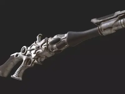 HB-9 Blaster Rifle 3D Game Model 3D model