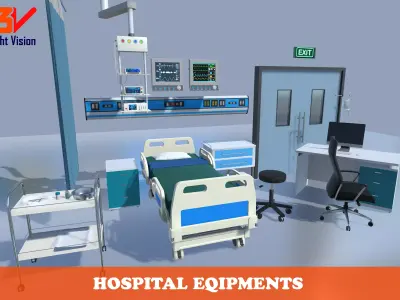 Hospital Equipments 3D model