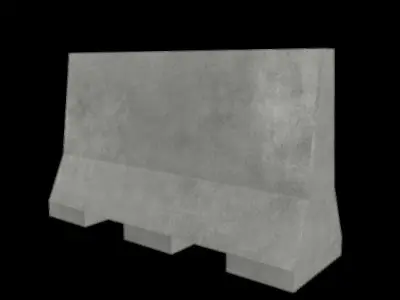 Low Poly Barrier Pack Low-poly 3D model