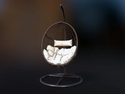 Hanging Basket Sofa 3D model
