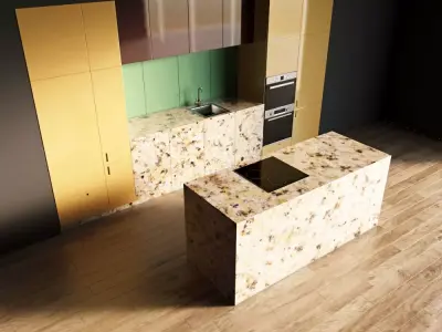 21-Kitchen9 glossy 2 3D model