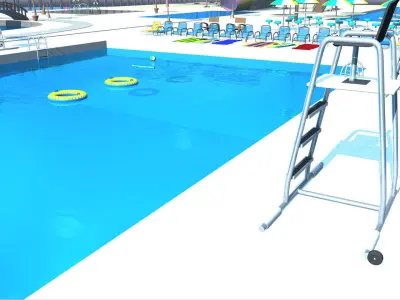 Water Park Amusement 3D model