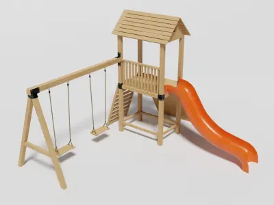 Playground pack v3 Low-poly 3D model