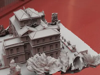 Spencer Mansion resident evil 3D model