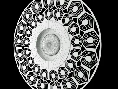 Earth Turtle Wall Light 3D model