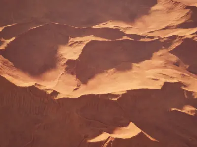 Wadi Rum dunes pack of 6 V1 Low-poly 3D model