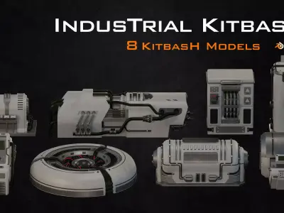 Industrial Kitbash-V6 3D model