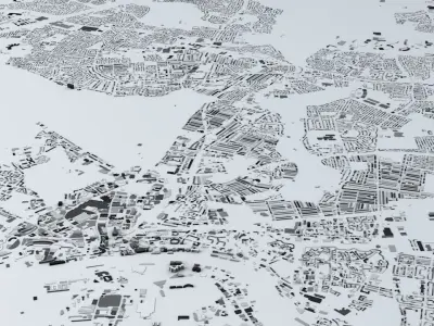 Newcastle Streets and Buildings 3D model