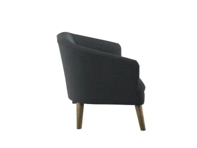 Realistic Sofa Models Arm Chair and Two Seater Sofa 3D model 3D model