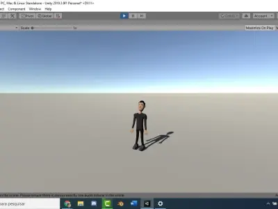 Simple man human model Low-poly 3D model