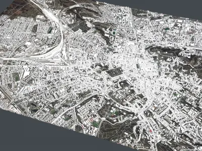 Cityscape Lviv Ukraine 3D model