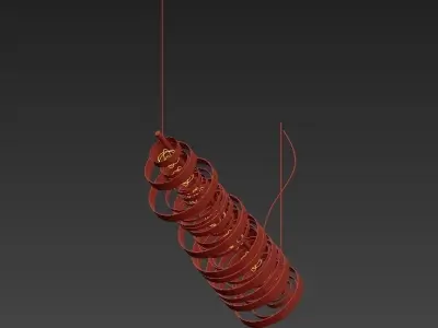 CIRCUS spiral hanging lamp 3D model