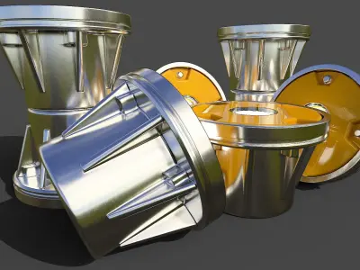 Threshold Lamp 01 Low-Poly Low-poly 3D model