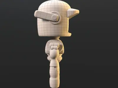 Love death robot Low-poly 3D model