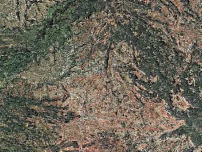 Spain Map 3D Concept 3D model