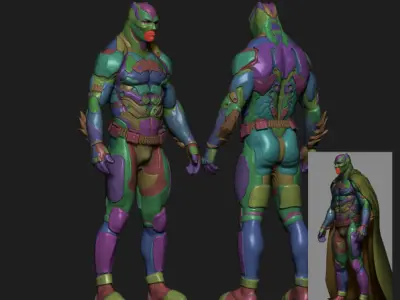 Batman Suit design 3D model