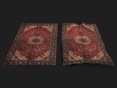 Persian Carpet Design One  Low-poly 3D model