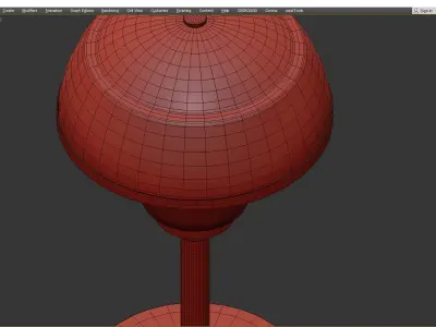 Stella Table Lamp Low-poly 3D model