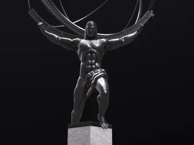 Atlas Statue 