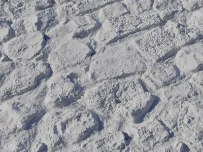 Dark Wet Basalt Riverstone Wall PBR Texture  Texture