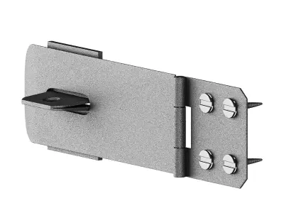  Wrought Iron Hasp 3D model