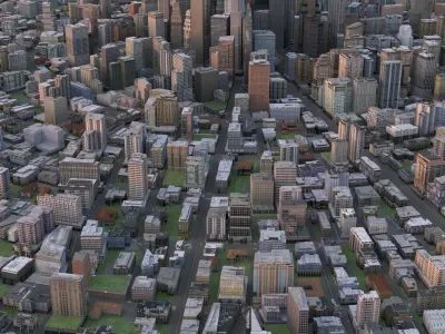 City 59 Low-poly 3D model