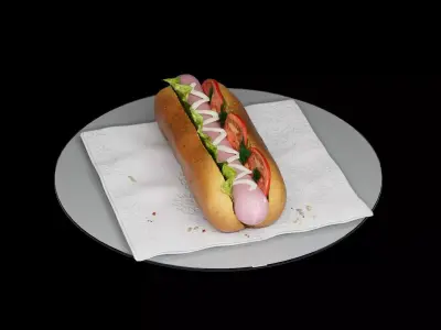 Hotdog third 3D model