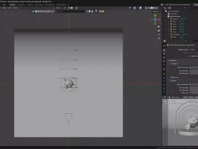 Modern Abstract Studio Mockup 3D Product Visualization 3D model