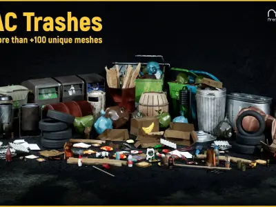 AC Trashes Low-poly 3D model