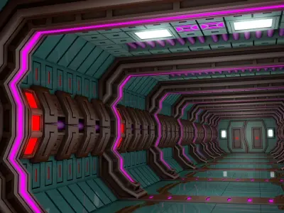 Sci Fi Corridor  3D model