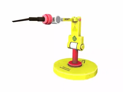 Robotic Arm Low-poly 3D model