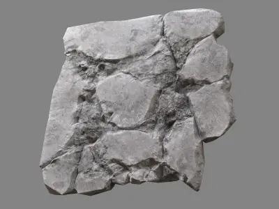 Concrete Debris 06 Low-poly 3D model