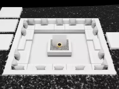 Garden patio 3D model