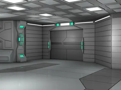 Sci Fi Room  3D model