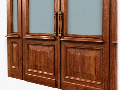 Door0047 ornate door 3D model