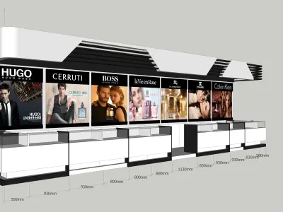Booth design For Perfume 3D model