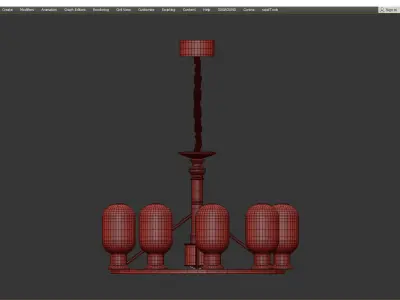 GAST pendant Low-poly 3D model