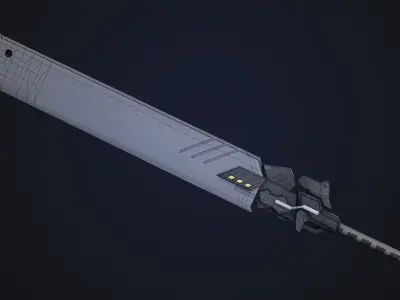 Type-4O Blade NieR Automata Low-poly 3D model