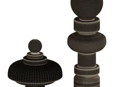 Regina and Re lamps by Bobo Piccoli 3D model