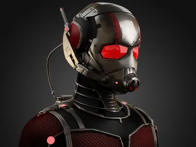 Ant-Man Marvel 2015 Low-poly 3D model