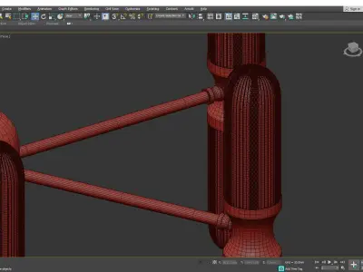 CAMILLA chandelier  Low-poly 3D model