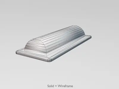 Wildlife Warning Reflector Low-poly 3D model