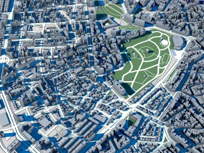 A Corunna City Spain 3D model