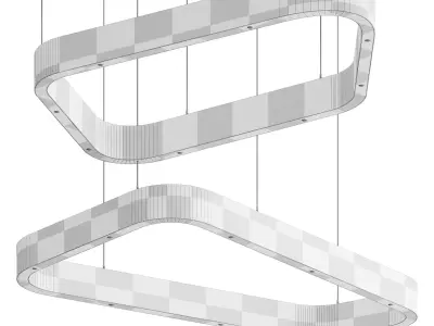 LIGHT RINGS POLYGONAL EVO Pendant light 3D model