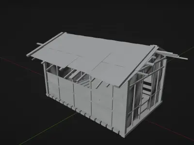 slums house Free 3D model