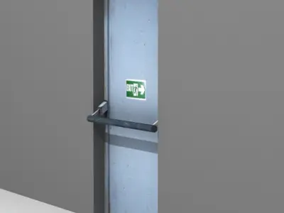 Emergency exit 3D model