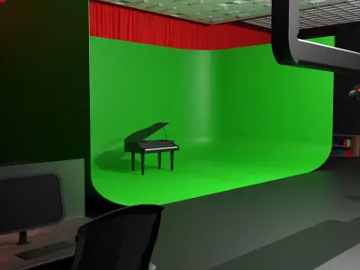 Virtual Studio Low-poly 3D model