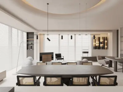 Living Room Interior Scene for 3DMAX and Corona Renderer  3D model