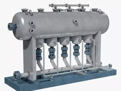 Metal Storage Industrial Equipment 3D model