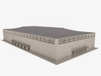 Warehouse Logistic 10 interior and exterior 3D model